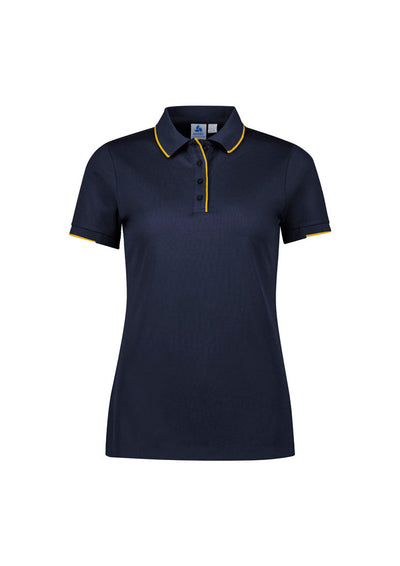 P313LS - Biz Collection - Focus Womens Polo | Navy/Gold