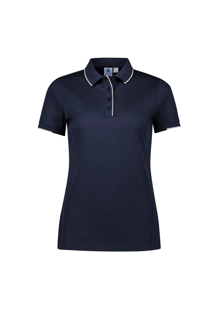 P313LS - Biz Collection - Focus Womens Polo | Navy/White