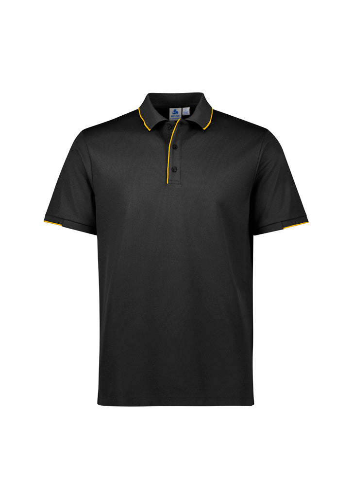 P313MS - Biz Collection - Focus Mens Polo | Black/Gold