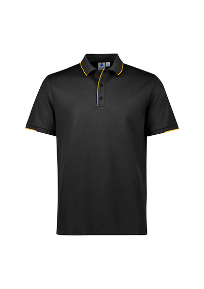 P313MS - Biz Collection - Focus Mens Polo | Black/Gold