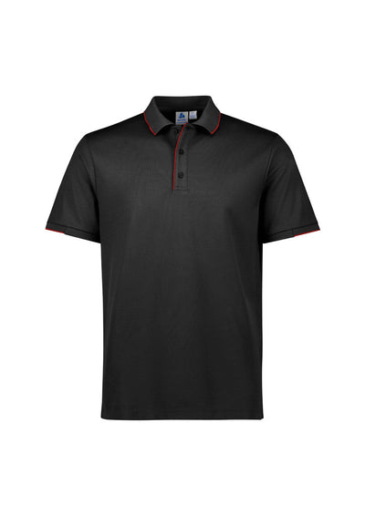 P313MS - Biz Collection - Focus Mens Polo | Black/Red