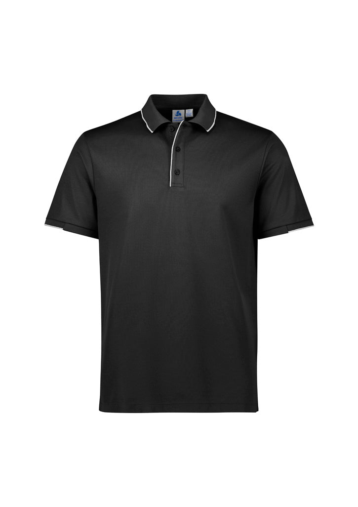 P313MS - Biz Collection - Focus Mens Polo | Black/White