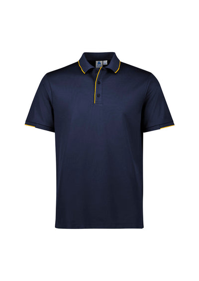 P313MS - Biz Collection - Focus Mens Polo | Navy/Gold