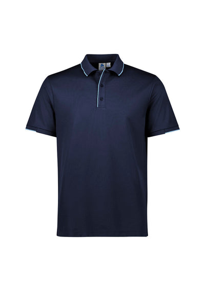 P313MS - Biz Collection - Focus Mens Polo | Navy/Sky