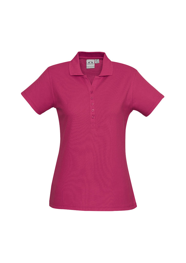 P400LS - Biz Collection - Ladies Crew Polo - 210gsm - Poly/Cotton - short sleeve | Fuchsia