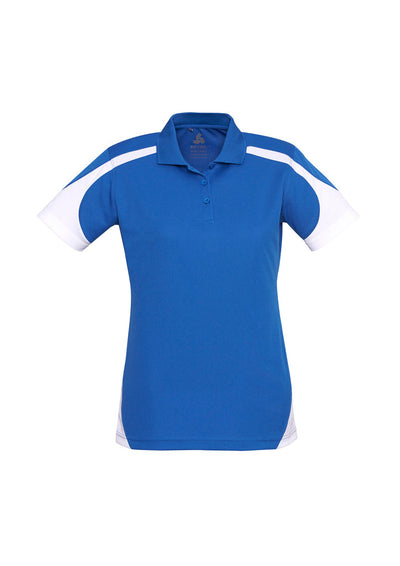 P401LS - Biz Collection - Womens Talon Short Sleeve Polo | Royal/White