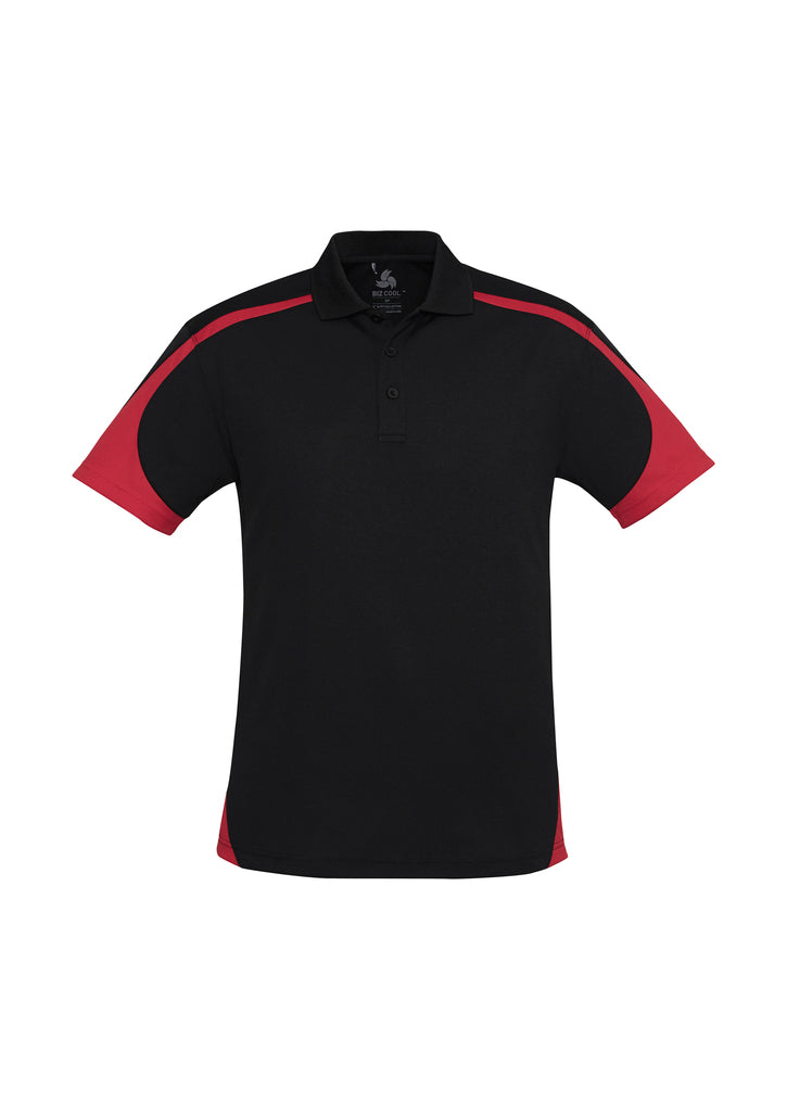 P401MS - Biz Collection - Mens Talon Short Sleeve Polo | Black/Red