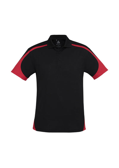 P401MS - Biz Collection - Mens Talon Short Sleeve Polo | Black/Red