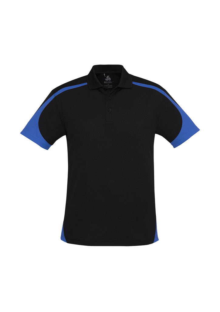P401MS - Biz Collection - Mens Talon Short Sleeve Polo | Black/Royal