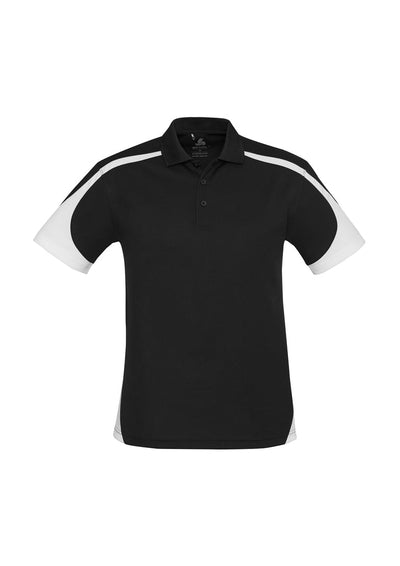 P401MS - Biz Collection - Mens Talon Short Sleeve Polo | Black/White