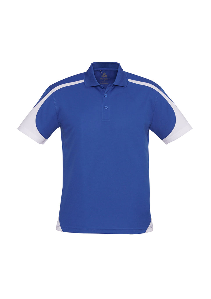 P401MS - Biz Collection - Mens Talon Short Sleeve Polo | Royal/White
