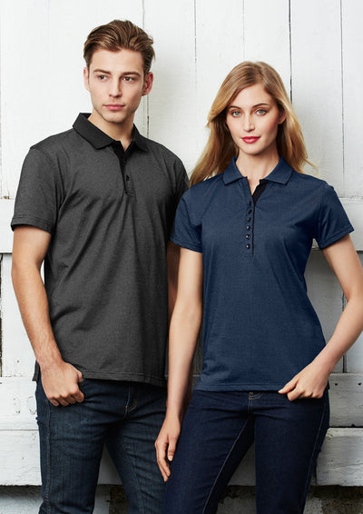 P501LS - Biz Collection - Womens Shadow Short Sleeve Polo