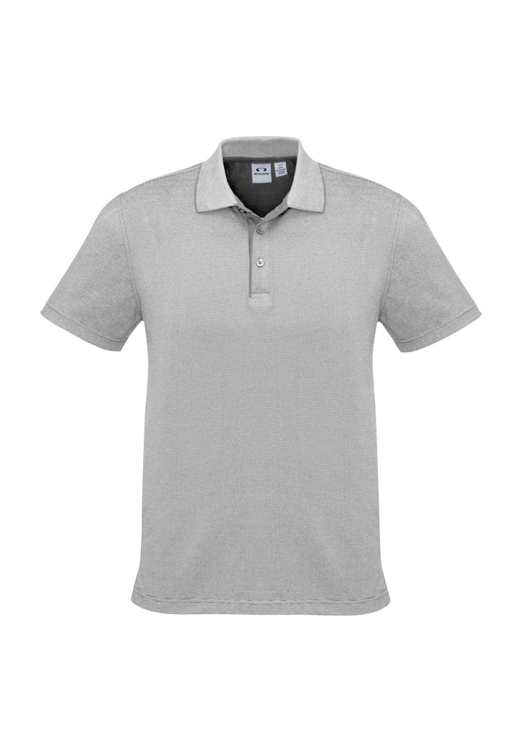 P501MS - Biz Collection - Mens Shadow Short Sleeve Polo | Silver Grey