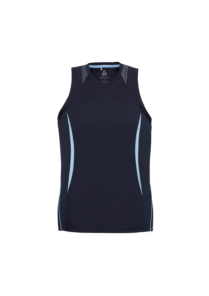 SG407M - Biz Collection - Razor Men's Singlet with V-Neck | Navy/Sky