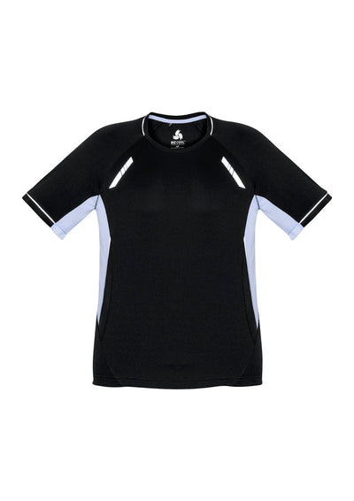 T701MS - Biz Collection - Mens Renegade Tee | Black/White/Silver