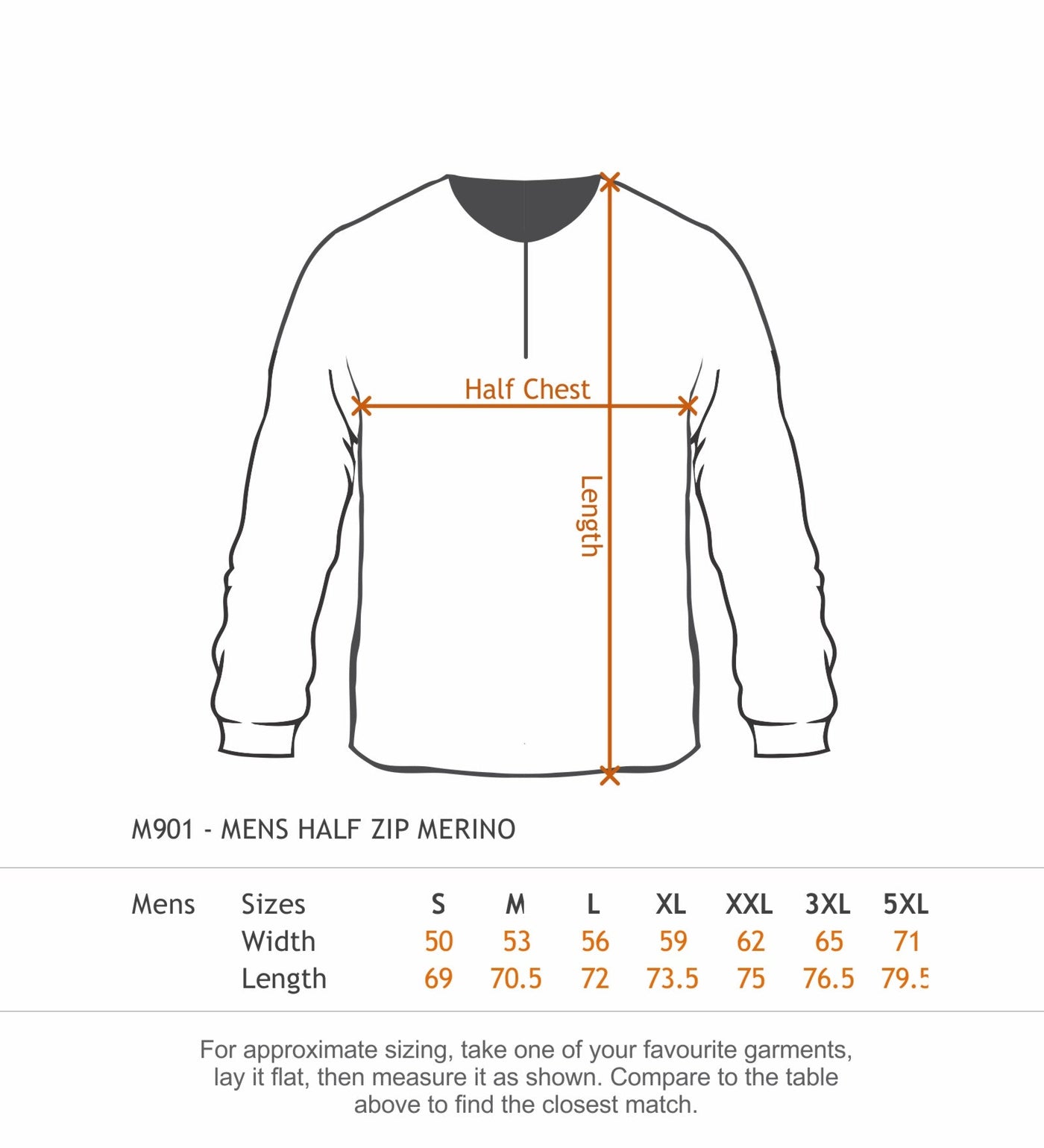 M901 - Cloke - Alpine 100% Merino Jumper 1/2 zip - Men's - 280gsm