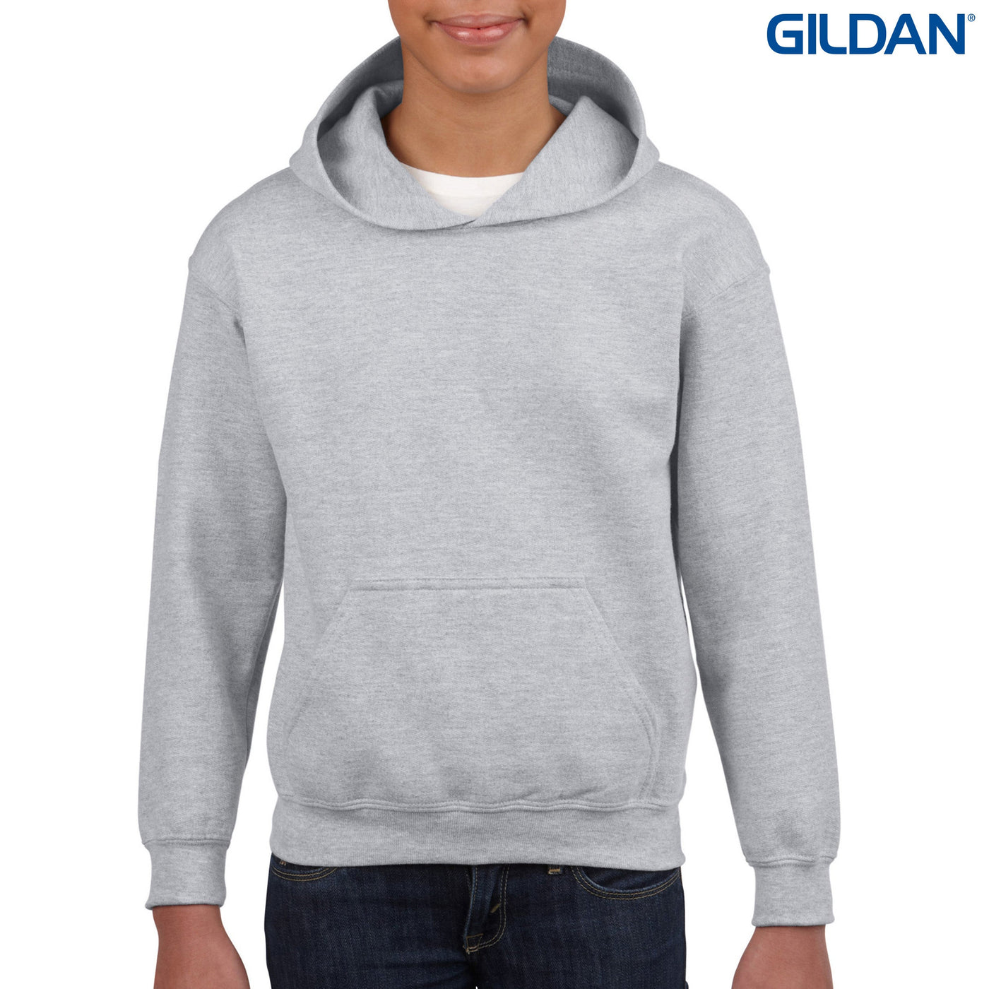 18500B - Gildan Heavy Blend Youth Hooded Sweatshirt