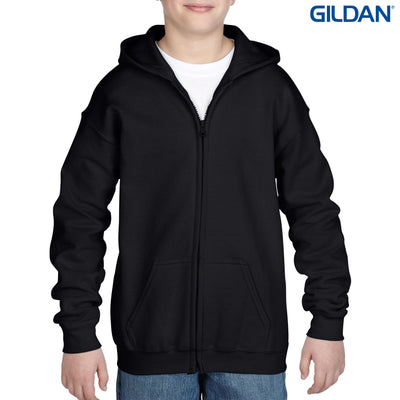 18600B - Gildan Heavy Blend Youth Full Zip Hooded Sweatshirt