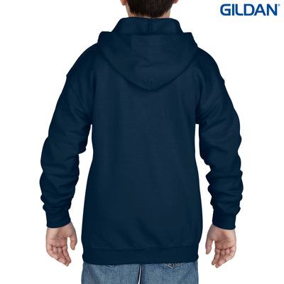 18600B - Gildan Heavy Blend Youth Full Zip Hooded Sweatshirt