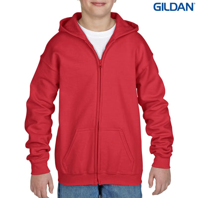 18600B - Gildan Heavy Blend Youth Full Zip Hooded Sweatshirt