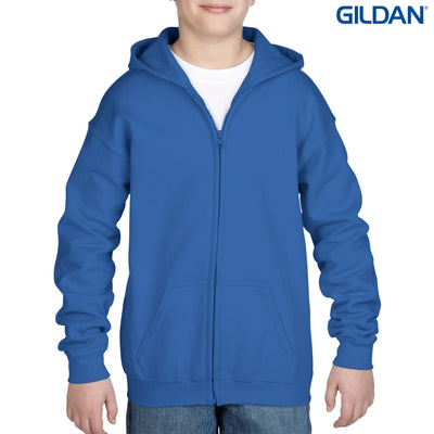 18600B - Gildan Heavy Blend Youth Full Zip Hooded Sweatshirt