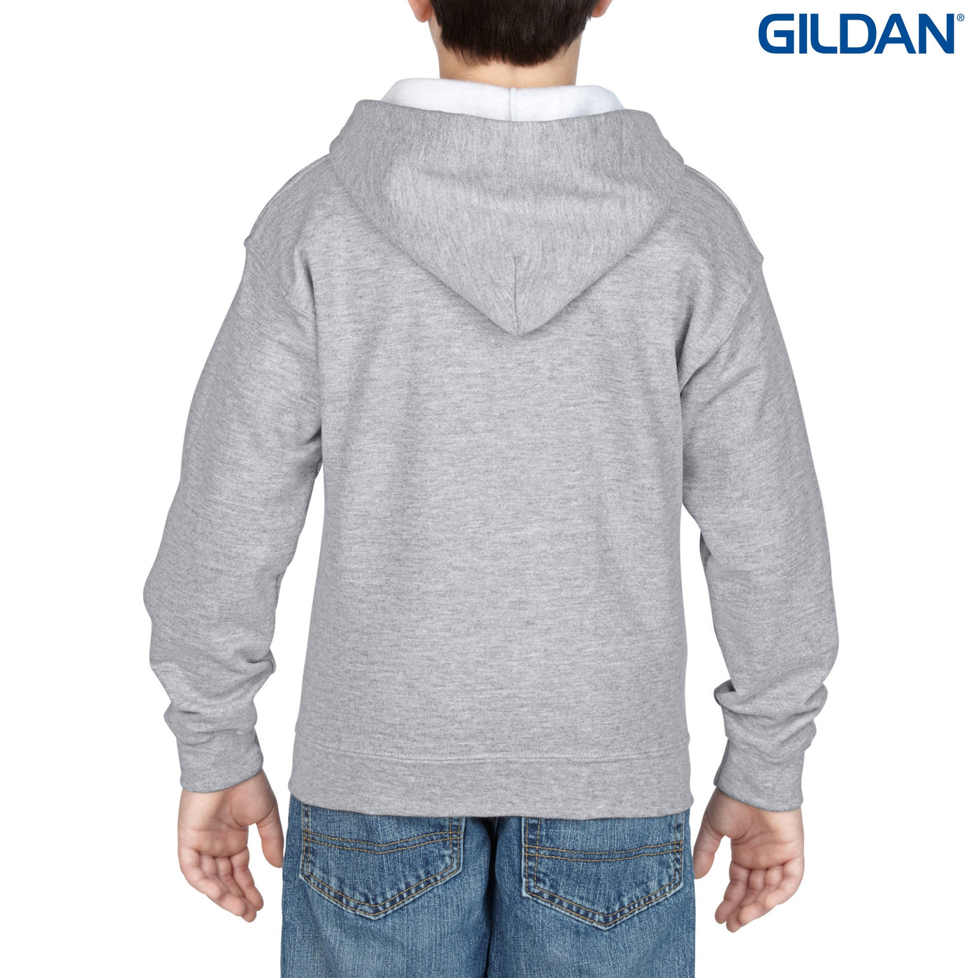 18600B - Gildan Heavy Blend Youth Full Zip Hooded Sweatshirt